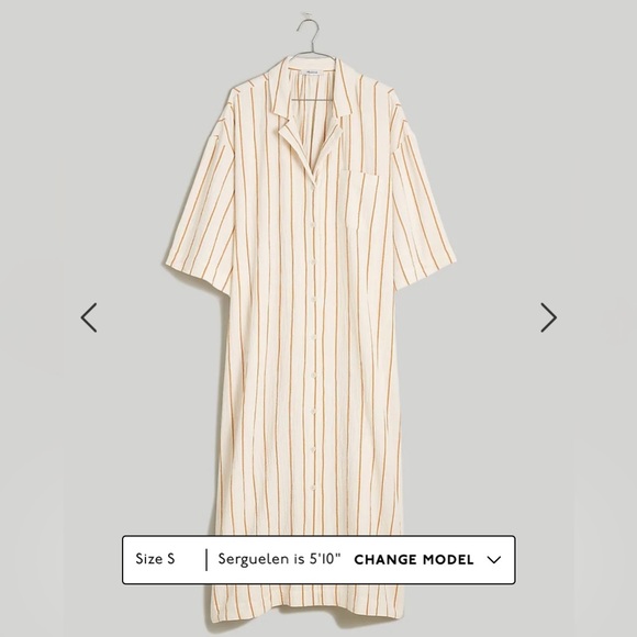 BRAND NEW Madewell Lightestspun Cover-Up Maxi Shirtdress. Never before worn. NWT - Picture 3 of 7